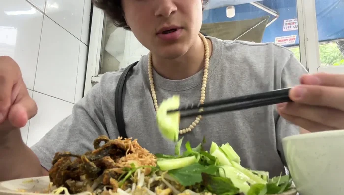 Fry the onions until golden brown.