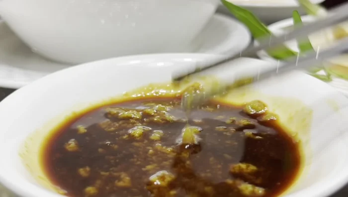 Mix wasabi and soy sauce for a dipping sauce.