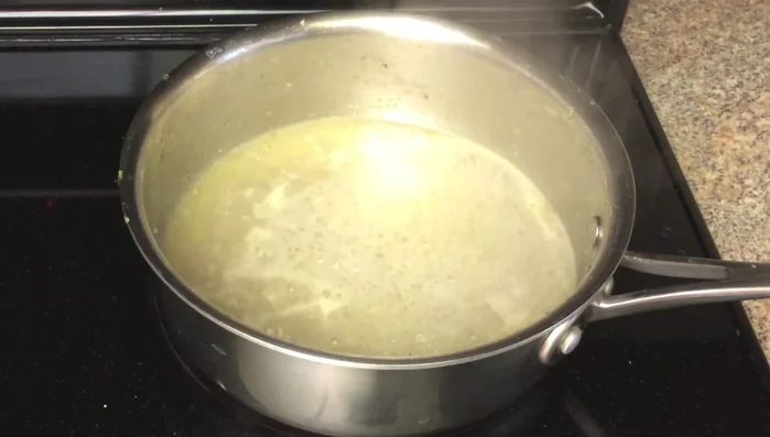 Add butter and flour; stir well to dissolve. Let the sauce boil for 1 minute. Add hoisin sauce and stir well.