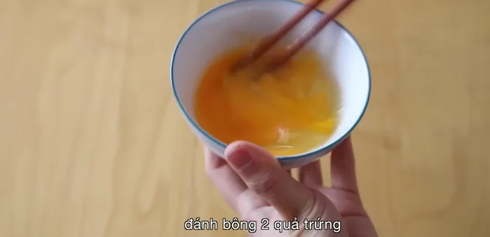 Beat eggs until light and fluffy. Slowly pour into the soup, stirring constantly for a light texture.