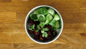 Vietnamese Braised Pork Belly Recipe with Green Herb Salad