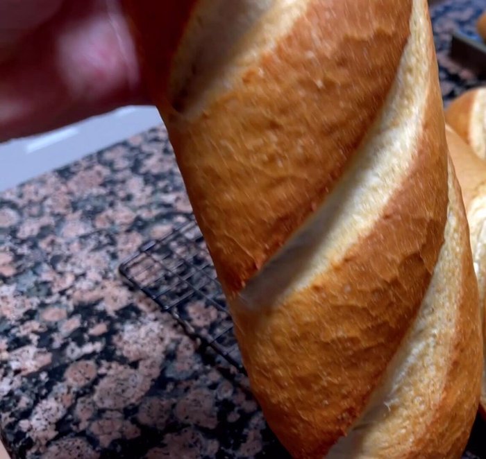 Slice your baguette (either French or Vietnamese).