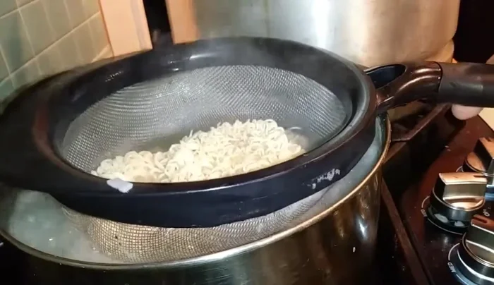 Cook yellow noodles according to package directions.