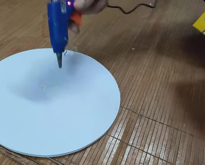 Choose a base (styrofoam, cardboard, etc.).