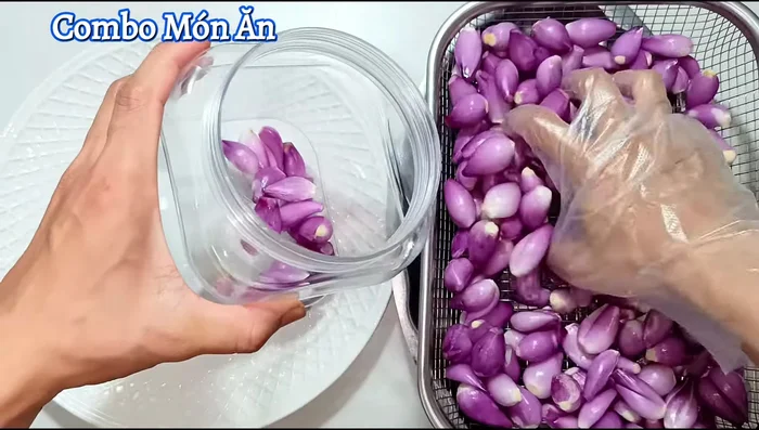Once the pickling liquid is completely cool and the shallots are thoroughly drained, pack them into a clean, dry jar. Ensure the jar is clean and dry for longer preservation.