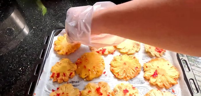 Optional: Remove the core of the pineapple for easier eating.