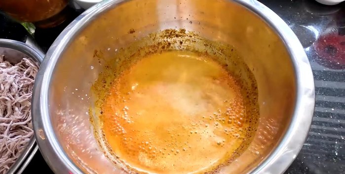 Add soda: Incorporate half a can of soda into the marinated beef.