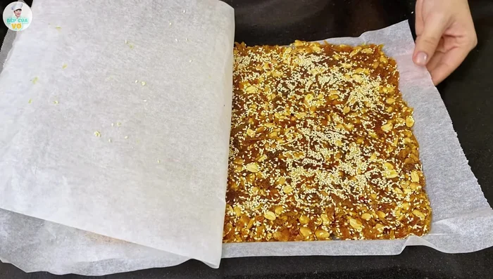 Let the candy cool completely before cutting into pieces.