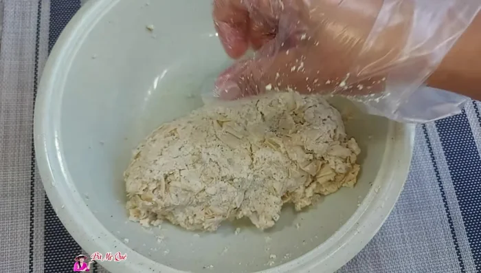 Remove from the refrigerator, knead again, shape into a loaf, and put it in the freezer for another hour.