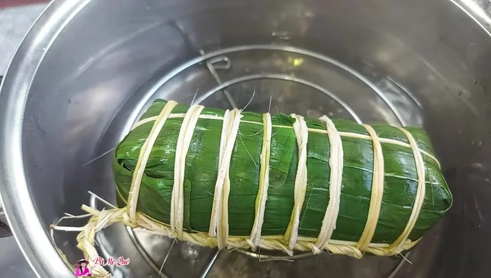 Steam the wrapped loaf for 1 hour and 30 minutes.