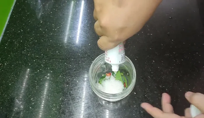 Blend until a thick mixture is formed.