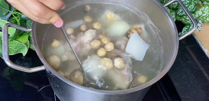 Add straw mushrooms and simmer until flavors meld. Adjust seasoning to taste.