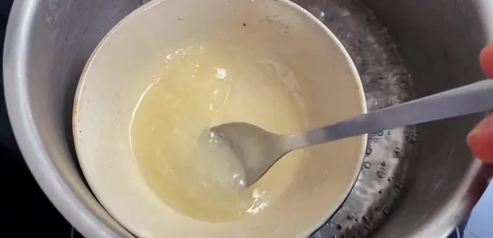 Steam until dissolved. (719.68)