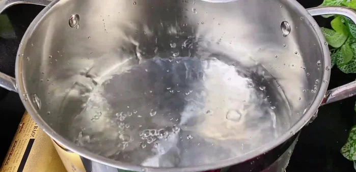 Prepare the pickling liquid: Combine 1.5 liters of water, 300 grams of salt, and 600 grams of sugar in a pot. Bring to a boil, remove any foam, and stir until the salt and sugar dissolve completely.
