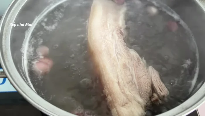 Take the meat out and cut it up.