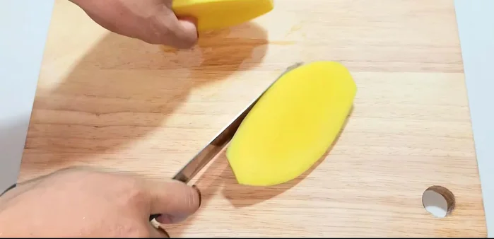 Prepare the mango: Choose a ripe but not overripe mango. Cut into small, square pieces.