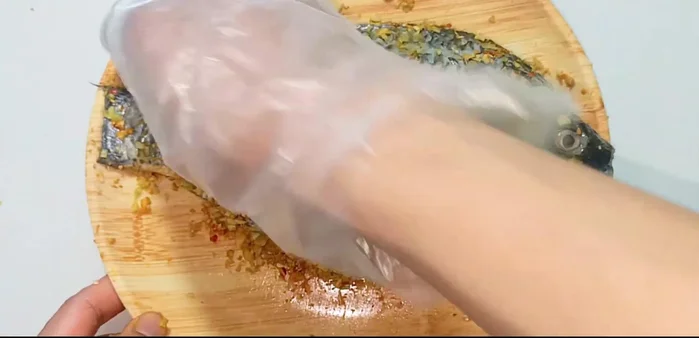 Marinate the fish for 30 minutes.