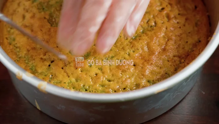 Once cool, remove the cake from the pan and serve.