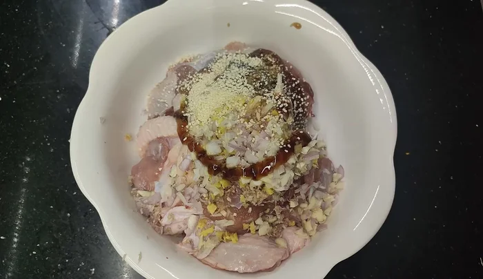 Marinate for about 30 minutes.