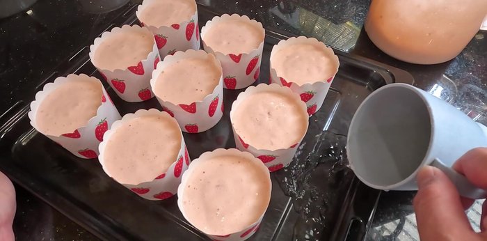 Pour about 50ml of water into the bottom of the oven tray to create moisture.