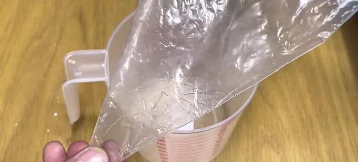 Transfer the batter to a piping bag or plastic bag. Cut a small hole at the tip.