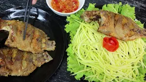Crispy Fried Tilapia with Fragrant Ginger Fish Sauce