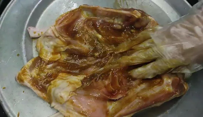 Add extra oyster sauce for shine and flavor.