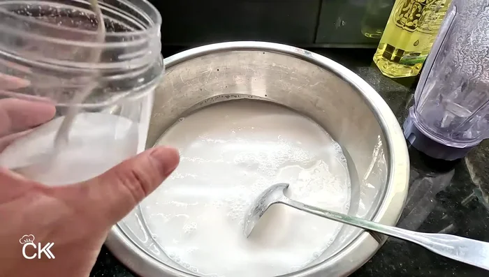 Add a pinch of salt to the batter.