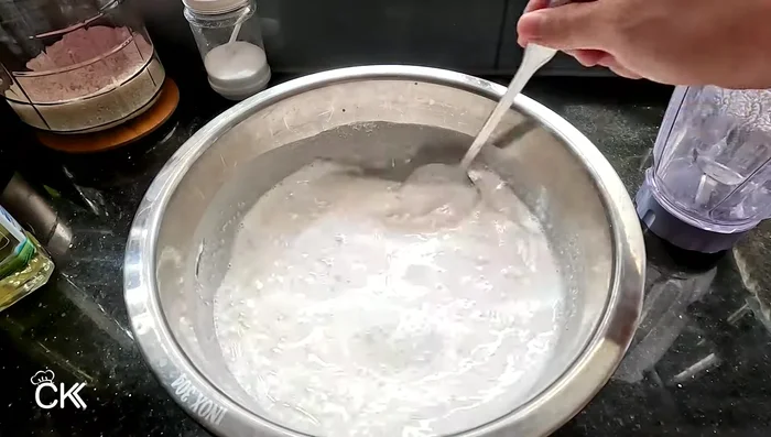 Let the batter rest for about 30 minutes.