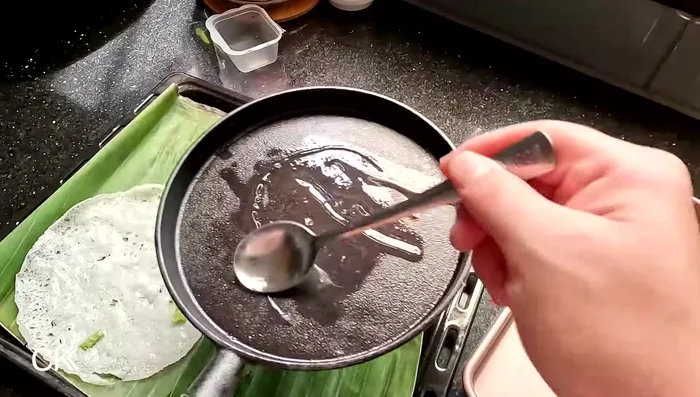 Repeat steps 8-11 until all batter is used. Before each crepe, add a little more oil to the pan.