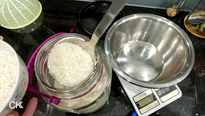 Soak the dry rice overnight (or for 6-8 hours).