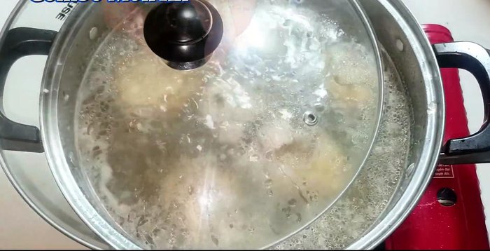 Simmer for 30 minutes, or until the pork leg is tender.