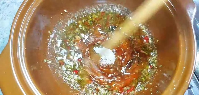 Add half a cup of water (adjust according to your preference). Bring to a boil.