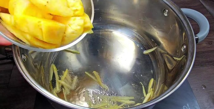 Add the pineapple and stir-fry.