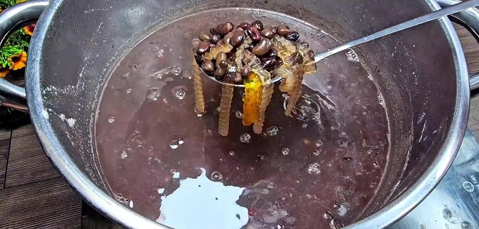 Chill: Refrigerate the jelly and black bean mixture.
