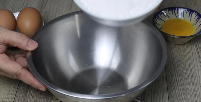 Combine all-purpose flour and sticky rice flour (or just all-purpose flour).