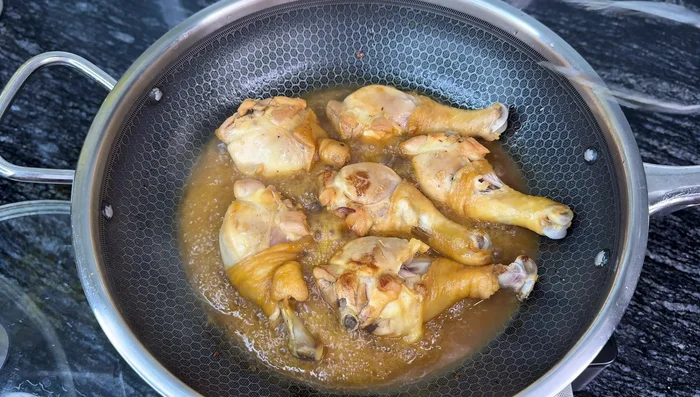 Reduce heat to low, cover, and cook for about 20 minutes, turning occasionally for even cooking.