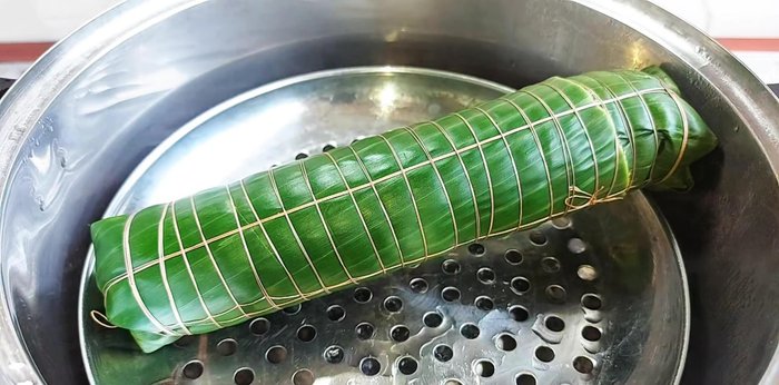 Steam the egg rolls for 40 minutes. Let cool completely and refrigerate for at least 8 hours, or overnight, for best results.