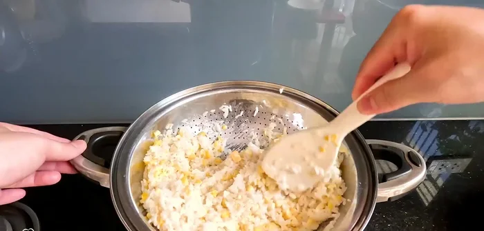 Steam for another 5 minutes. Add sugar to taste.