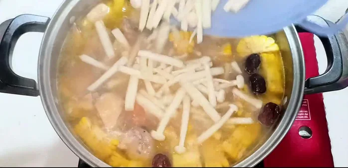 Add seafood mushrooms and simmer for another 5 minutes.