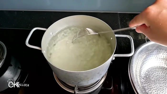 Blanch the aloe vera cubes in boiling water for 2-3 minutes. Immediately transfer them to a bowl of ice water to maintain crispness.
