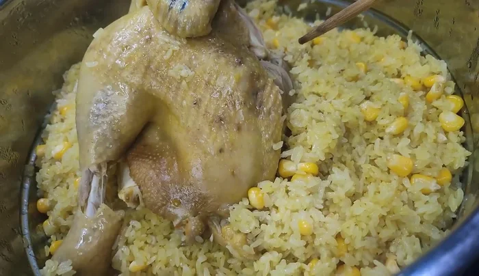 Steam for 20 minutes, then flip the chicken and steam for another 10 minutes (adjust time based on chicken size, total steaming time should be around 30 minutes).