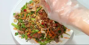Crispy Beef and Water Spinach Salad Recipe