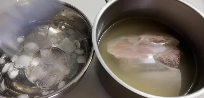 Season the broth with salt, sugar, seasoning powder, and MSG to taste.
