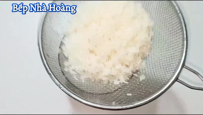 Wash rice once or twice and drain.