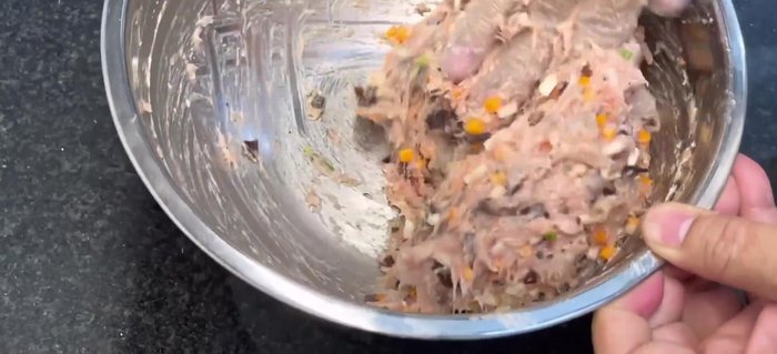 Pound the mixture to make it tougher and more chewy. Wrap and refrigerate.