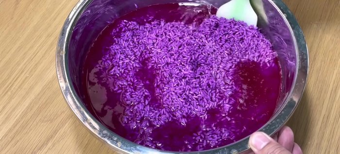 Prepare a pot of boiling water for steaming. Transfer the soaked sticky rice to a steamer basket without draining.