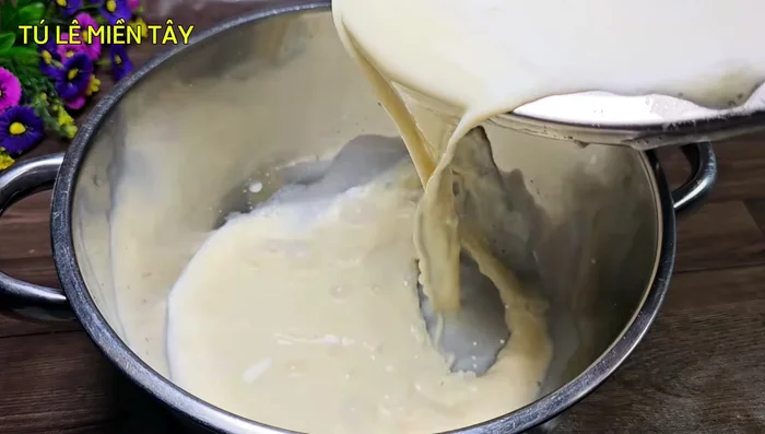 Strain the soy milk to remove lumps.