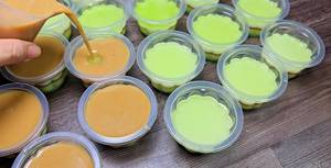 Pandan Coconut Coffee Jelly: A Layered Delight
