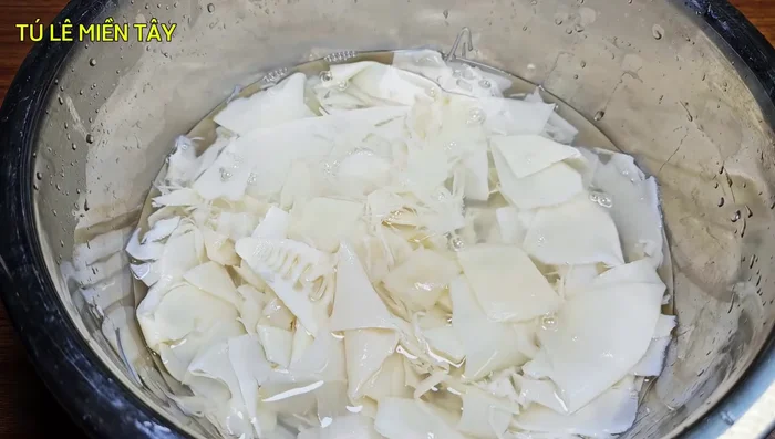 Prepare the bamboo shoots: Blanch the bamboo shoots in boiling water to remove any bitterness. Rinse well.